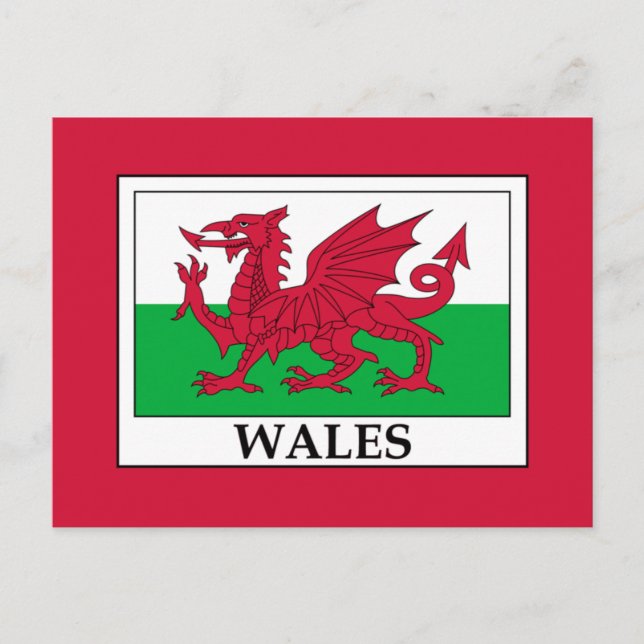 Carte postale du pavillon du Pays de Galles (Devant)