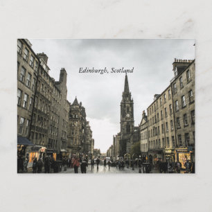 Carte postale du paysage urbain d'Édimbourg, Écoss