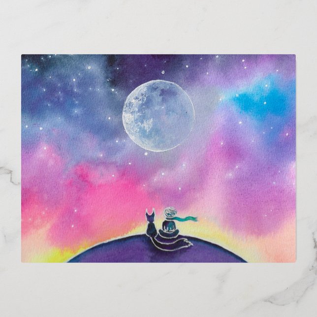 Carte postale du petit prince (Recto)