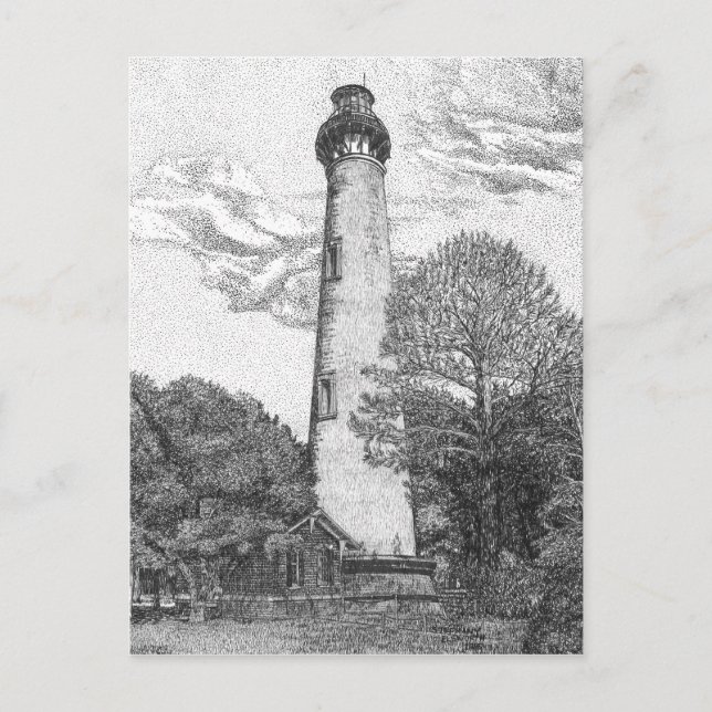 Carte postale du phare de Currituck Beach (Devant)