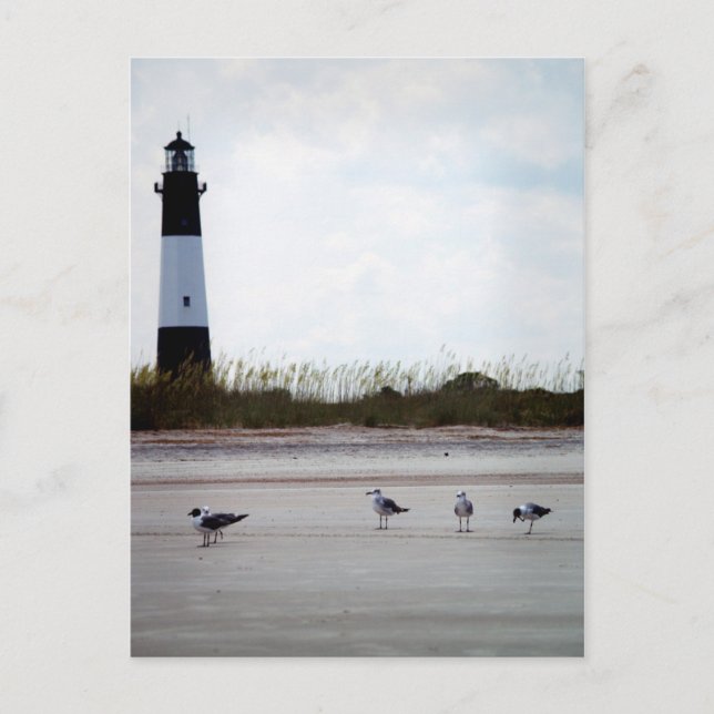 Carte postale du phare de Géorgie (Devant)