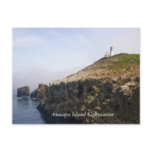 Carte postale du phare de l'île Anacapa