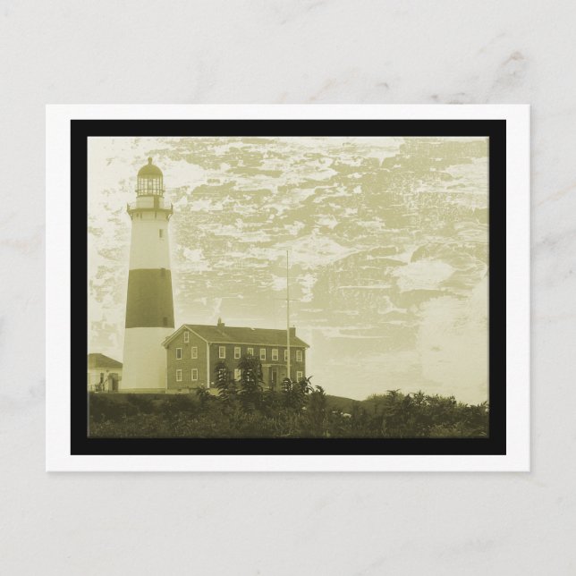 Carte postale du phare de Montauk (Devant)
