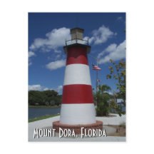 Carte postale du phare de Mount Dora Florida