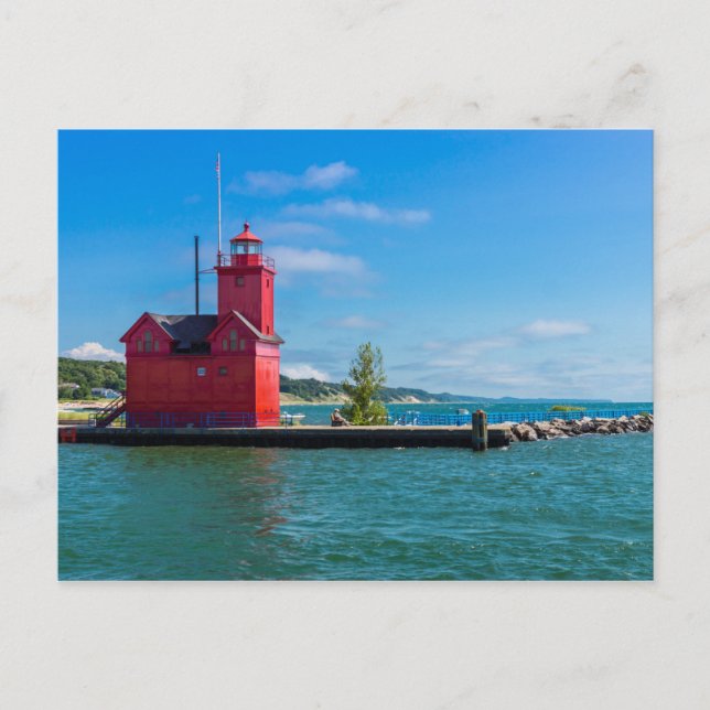 Carte postale du phare Holland Harbour (Devant)
