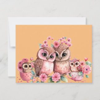 Carte postale du plus mignon hibou