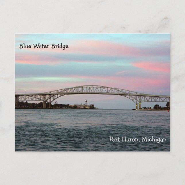 Carte postale du pont Blue Water (Devant)