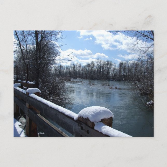 Carte postale du pont de la rivière Boise (Devant)