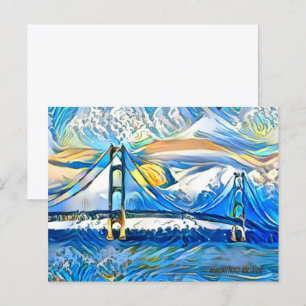 Carte postale du pont Mackinac