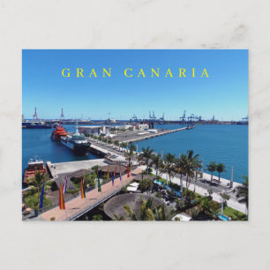 Carte postale du port de Las Palmas de Gran Canari