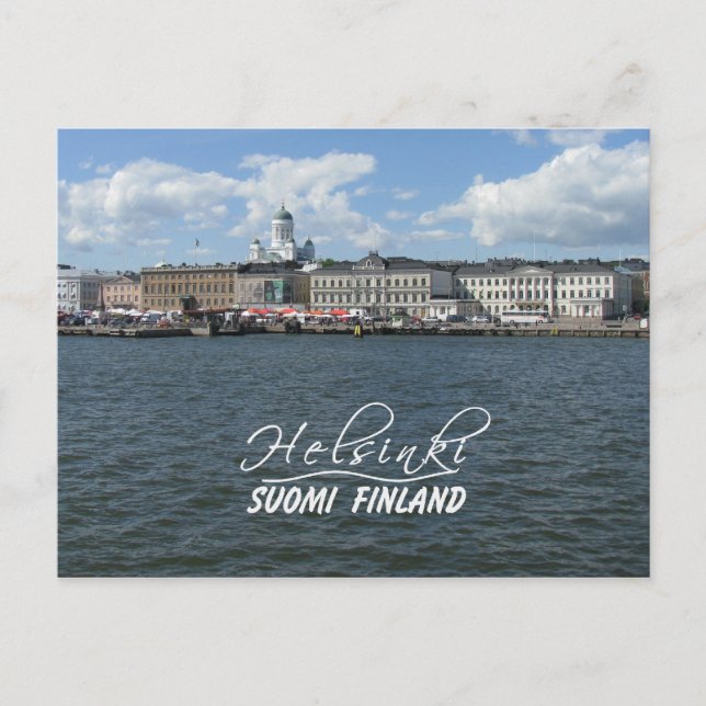 Carte postale du port d'Helsinki, personnaliser (Devant)