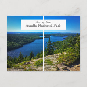 Carte postale du Port Maine du Parc national Acadi