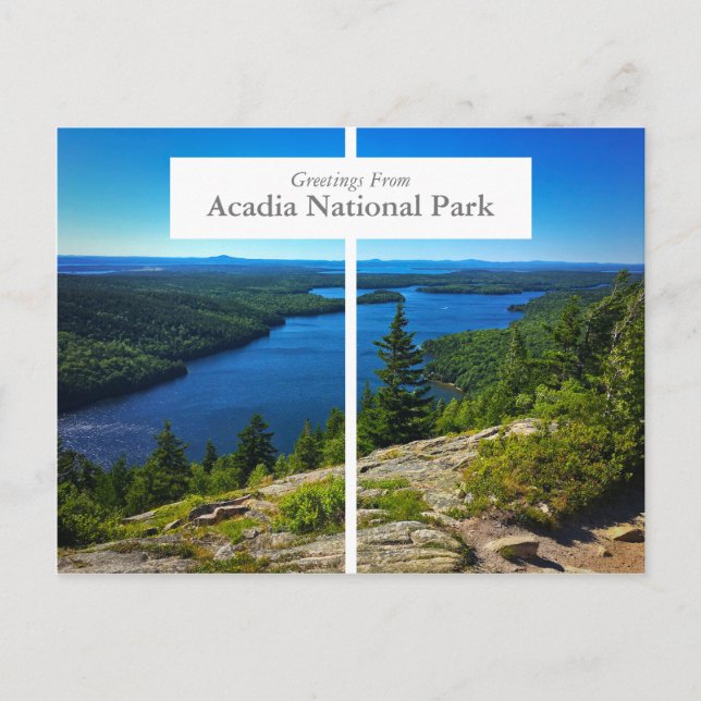 Carte postale du Port Maine du Parc national Acadi (Devant)