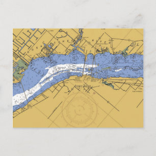 Carte postale du port nautique de Fort Myers, Flor