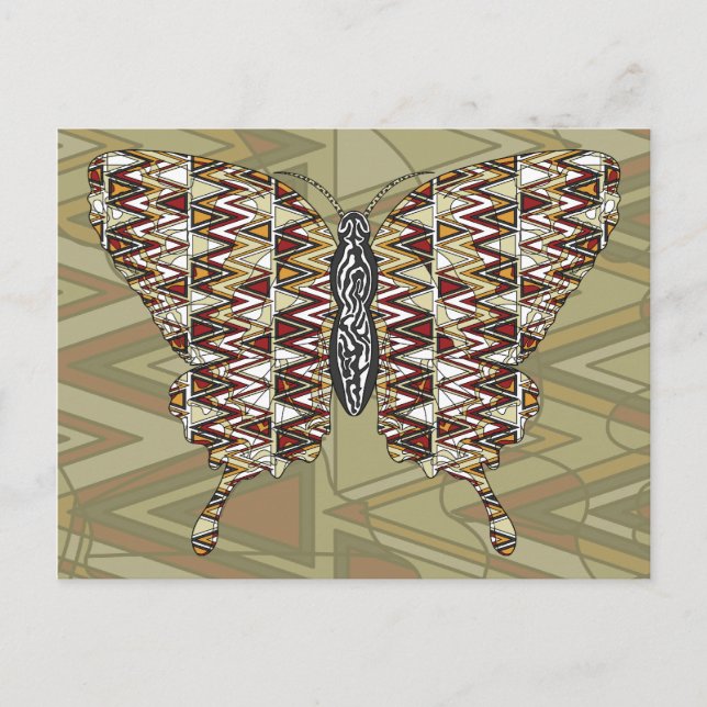 Carte postale du porte-queue africain (Devant)