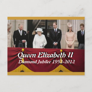 Carte postale du portrait de la famille royale du 