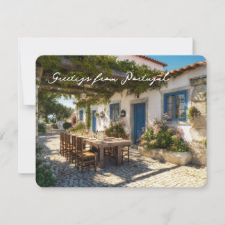 Carte postale du Portugal, terrasse