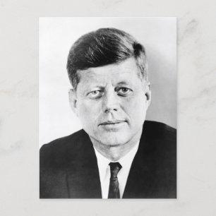 Carte postale du président John F Kennedy Portrait