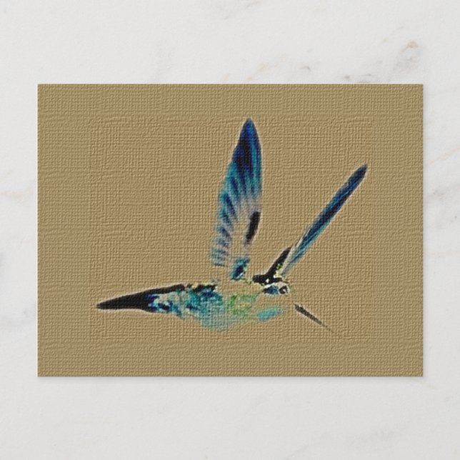 Carte postale du roi des colibris (Devant)