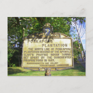 Carte postale du site de Ponkapoag Plantation