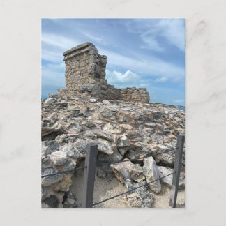 Carte postale du temple maya d'Ixchel Mexique