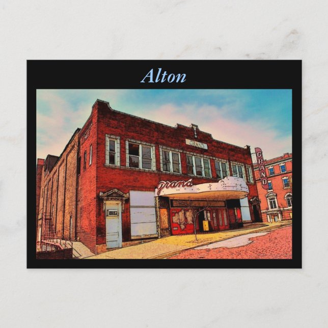 Carte postale du théâtre Alton (Devant)