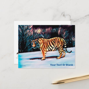 Carte postale du Tigre de Sibérie