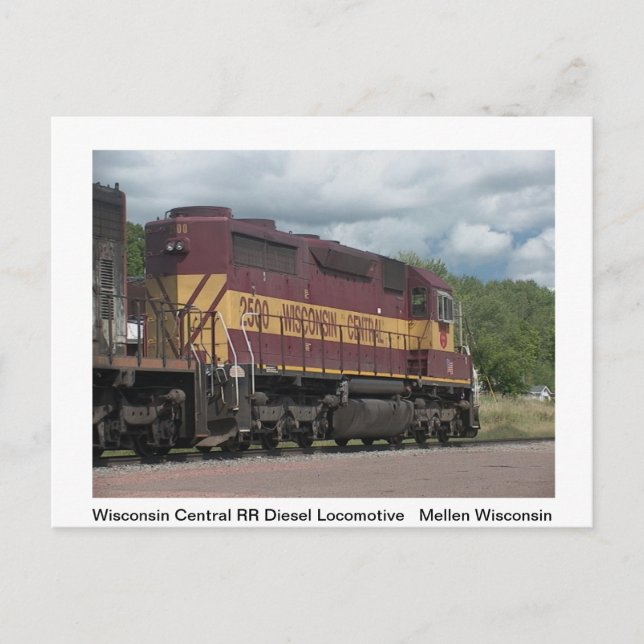 Carte postale du train. (Devant)