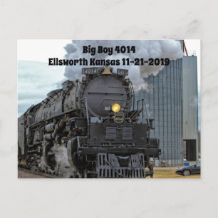 Carte postale du train à vapeur Big Boy 4014