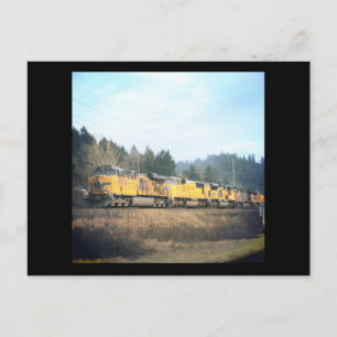 Carte postale du train Locomotive
