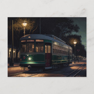 Carte postale du tramway de La Nouvelle-Orléans