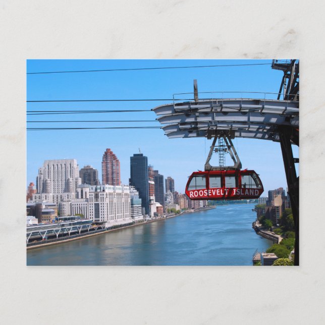 Carte postale du tramway de Roosevelt Island (Devant)
