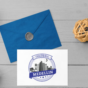 Carte postale du Vintage voyage Medellin Colombie