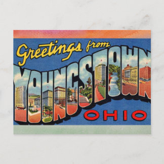 Carte postale du Vintage voyage Youngstown Ohio