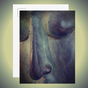 Carte postale du visage de Bouddha