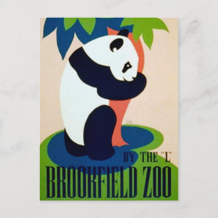 Carte postale du zoo Panda Brookfield
