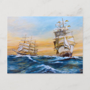 Carte Postale Dual Crossing Postcard