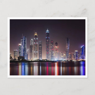 Carte Postale - Dubai Skyline Par Nuit