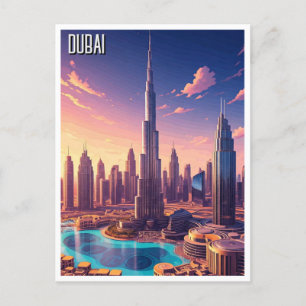 Carte Postale Dubaï Skyline Travel