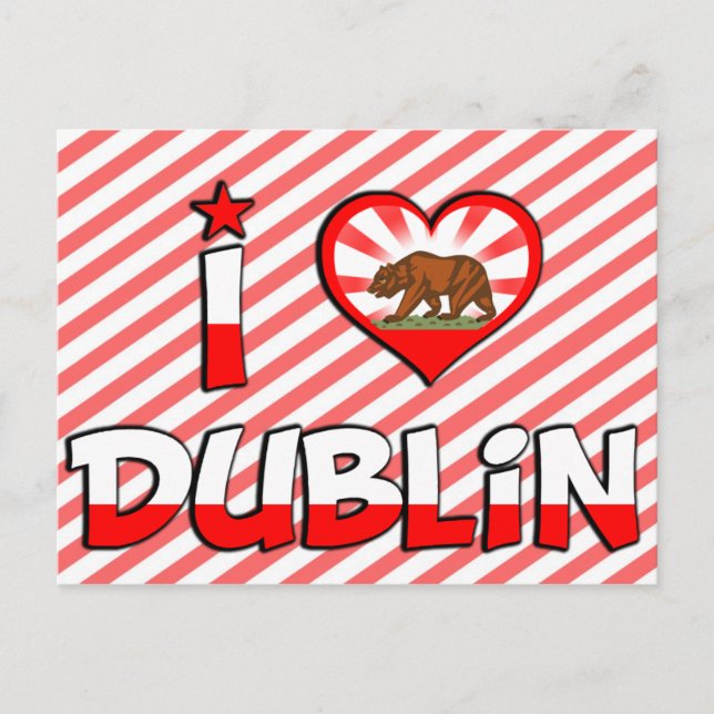 Carte Postale Dublin, Californie (Devant)