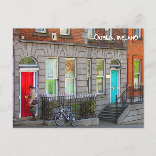 Carte Postale Dublin doors ~Dublin, Ireland (Devant)
