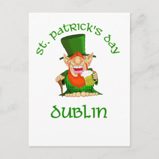 Carte Postale ~ Dublin du jour de St Patrick