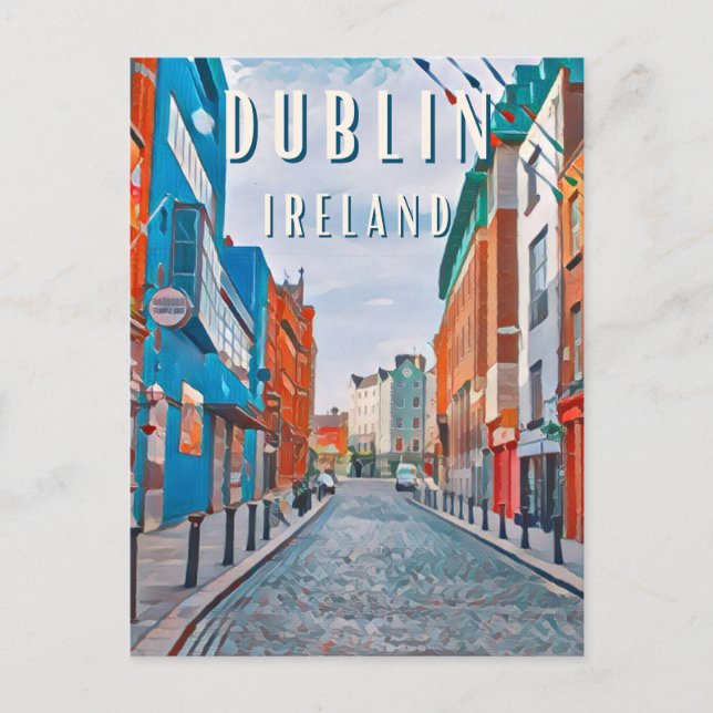 Carte Postale Dublin, la ville des traditions irlandaises (Devant)