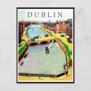 Carte Postale Dublin, pont O'Connell sur la Liffey