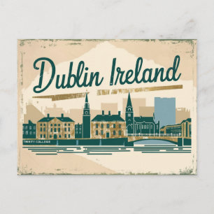 Carte Postale Dublin vintage, Irlande