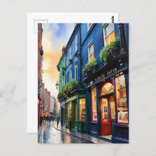 Carte Postale Dublin watercolor