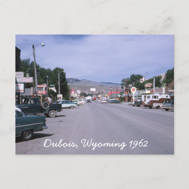 Carte postale Dubois Wyoming 1962 (Devant)