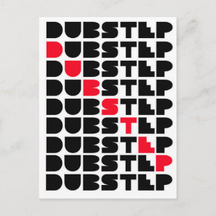 Carte Postale Dubstep WALL filles garçons Dubstep music