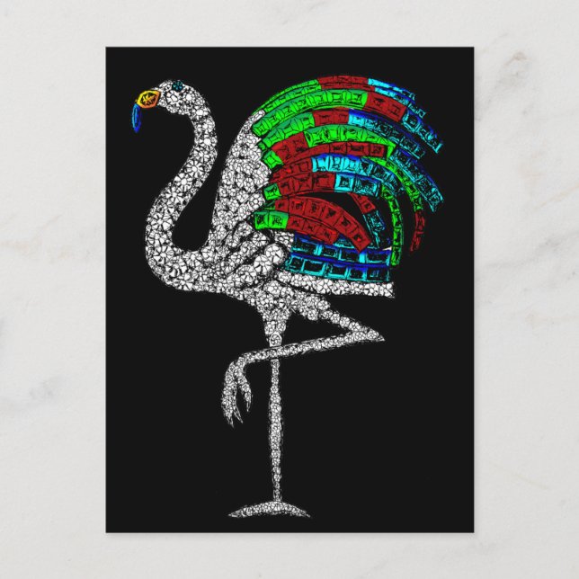 Carte Postale Duchesse de Windsor Flamant rose Brooch (Devant)