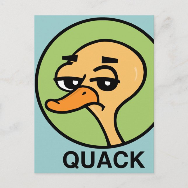 CARTE POSTALE DUCK STYLE DE CARTOON FUNNY (Devant)